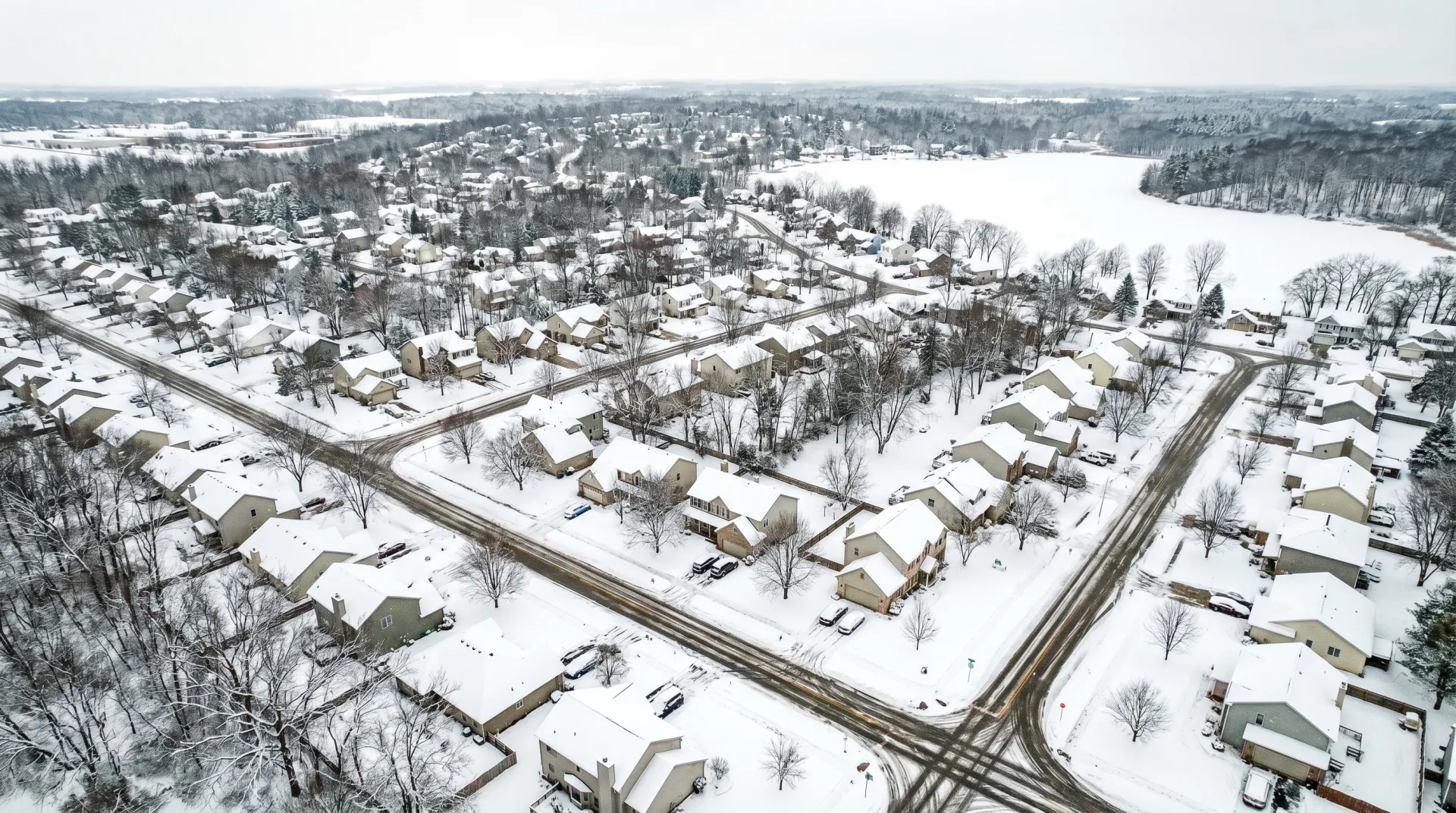 Aerial view of the Grand Rapids area