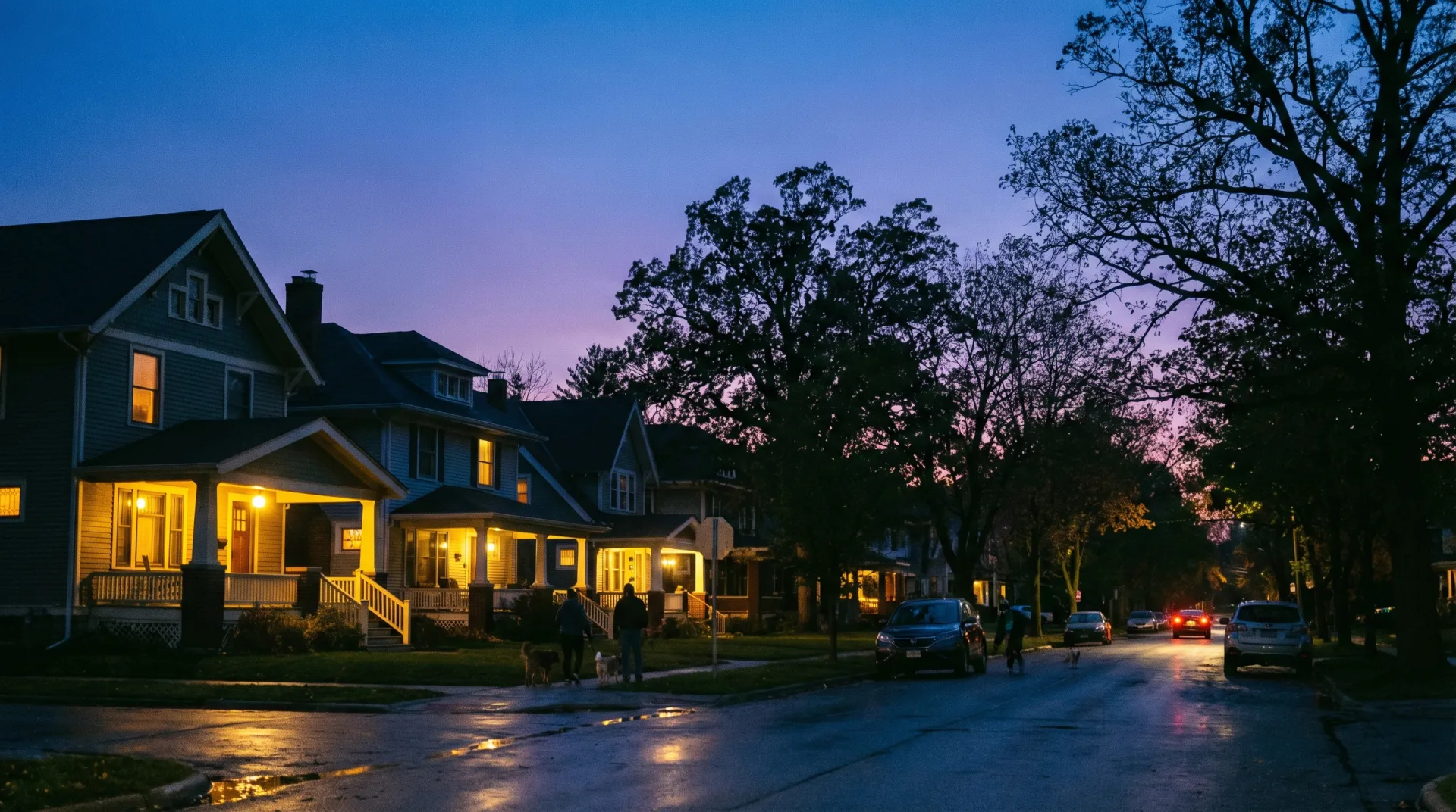 Residential streets in West Grand area